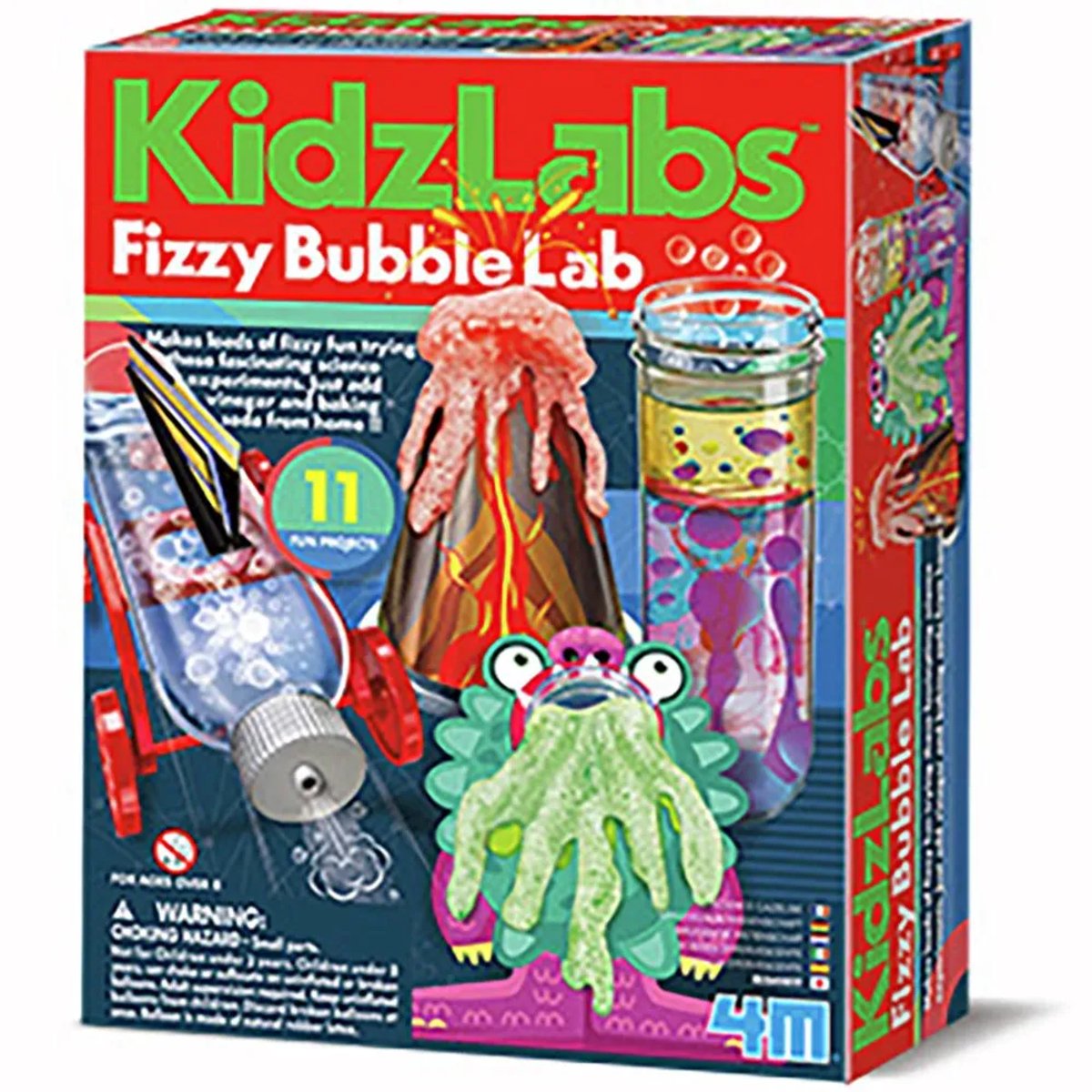 4 m Wissenschaft und Spiele – Ihr lebendiges Blasenlabor – 11 Experimente – Chemie – Kidzlabs – 5+