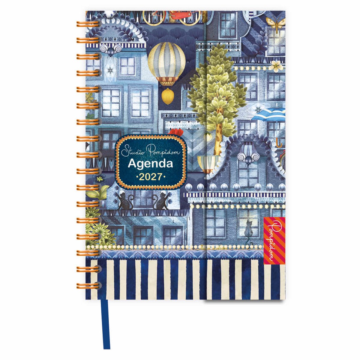 Comello studio pompidom spiraalagenda (luxe) going dutch 2027