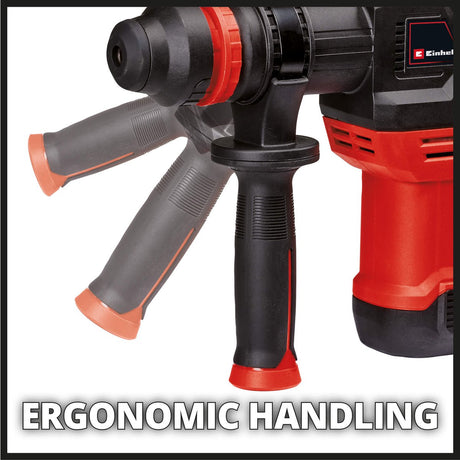 Einhell Elektro-Abbruchhammer TE-DH 5 - 750 W - 5 Jahre - SDS-Plus - inkl. Spitz- und Flachmeißel - inkl. Transport- und Aufbewahrungskoffer