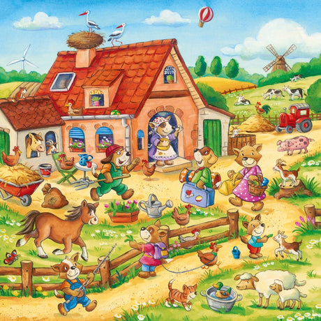 Ravensburger ländliches Urlaubspuzzle - Puzzle - 3x49 Teile
