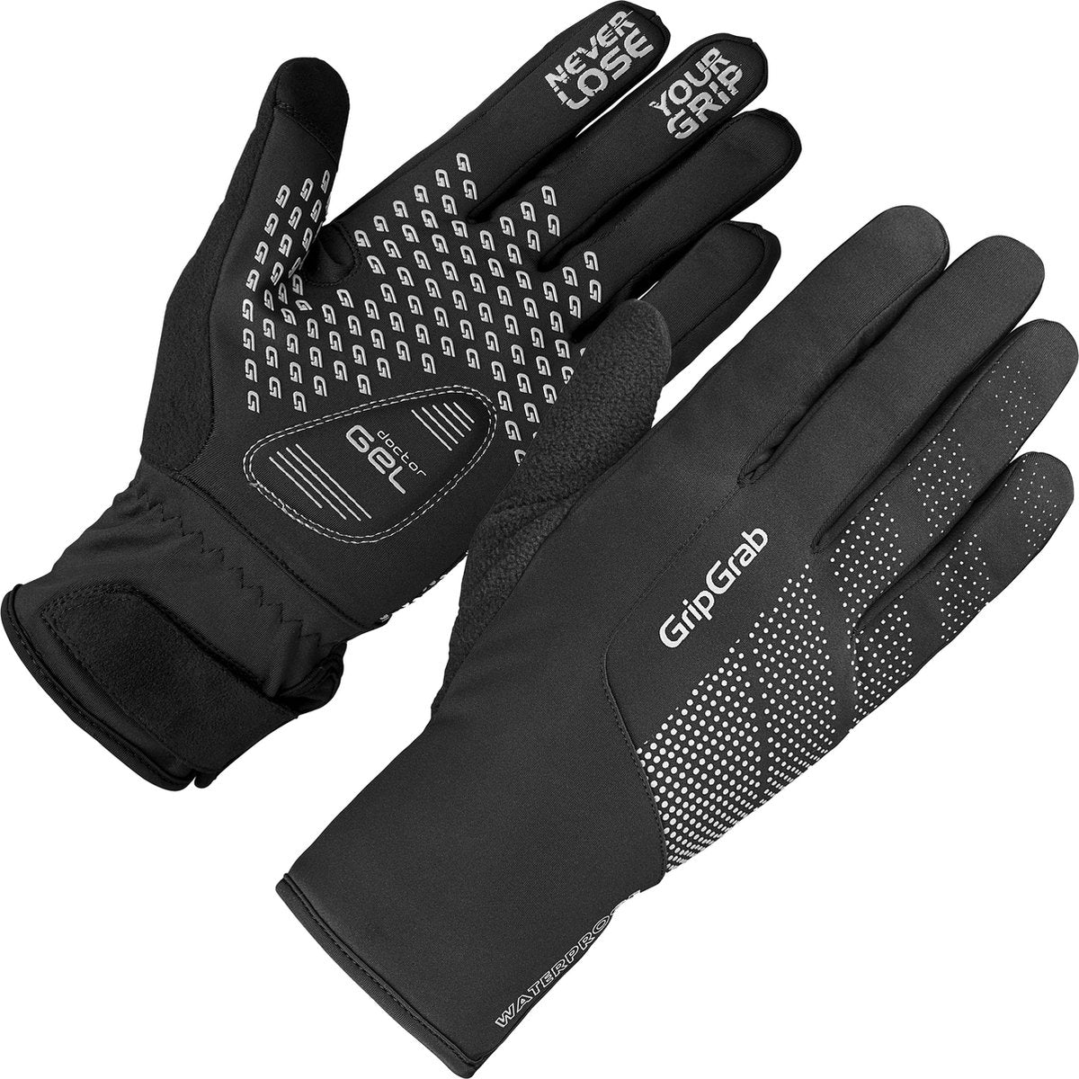 Gripgrab - Ride wasserdichte Winter-Fahrradhandschuhe Langfinger wasserdicht mit Polsterung - Unisex - Schwarz - Größe XXL
