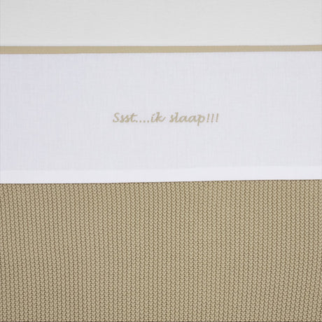 Meyco Baby psst...ich schlafe!! Spickzettel – Sand – 75 x 100 cm – 0,3 tog