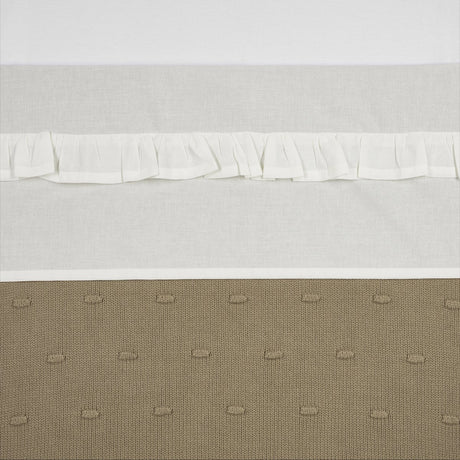 Meyco Baby-Rüschenbettlaken – gebrochenes Weiß – 75 x 100 cm – 0,3 Tog