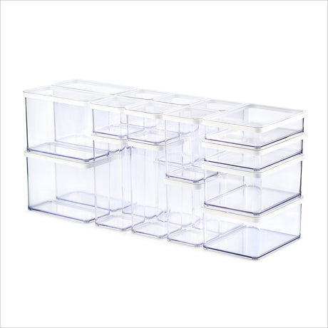 Rotho Loft – Set Premium Vorratsdosen 24-teilig – luftdicht – spülmaschinenfest – weiß