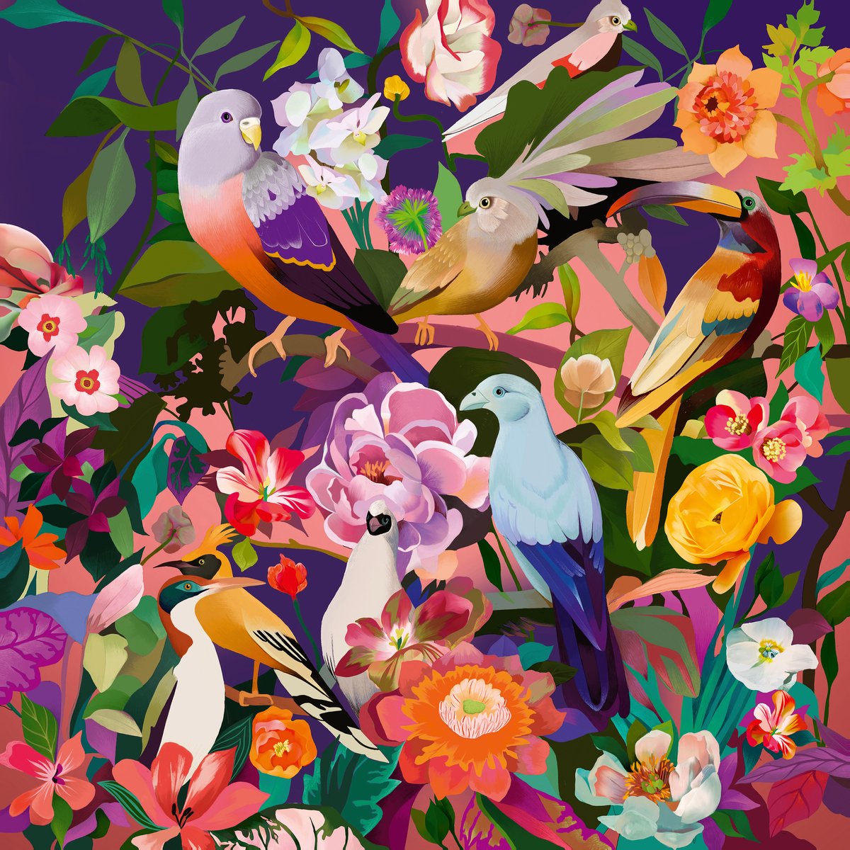 Ravensburger Puzzle Art Soul Vogelbeobachtung, 750 Teile.
