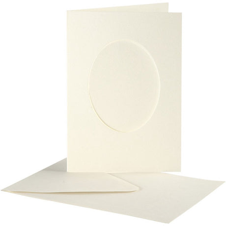 Kreativunternehmen https: www.cchobby.nl passepartout-cards-oval-size-card-10-5x15-cm-size-envelope-11-5x16-5-cm-off-white-10-set-1-doos