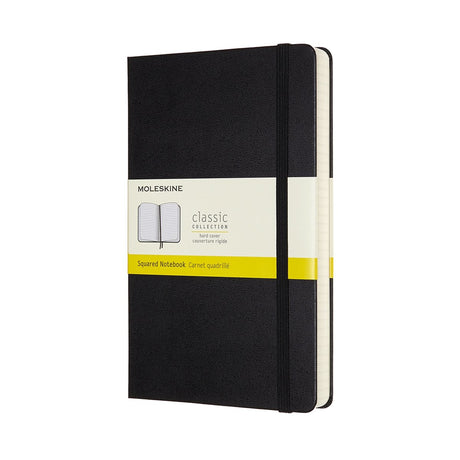 Klassisches Moleskine-Notizbuch – erweitert – groß – Hardcover – kariert – schwarz