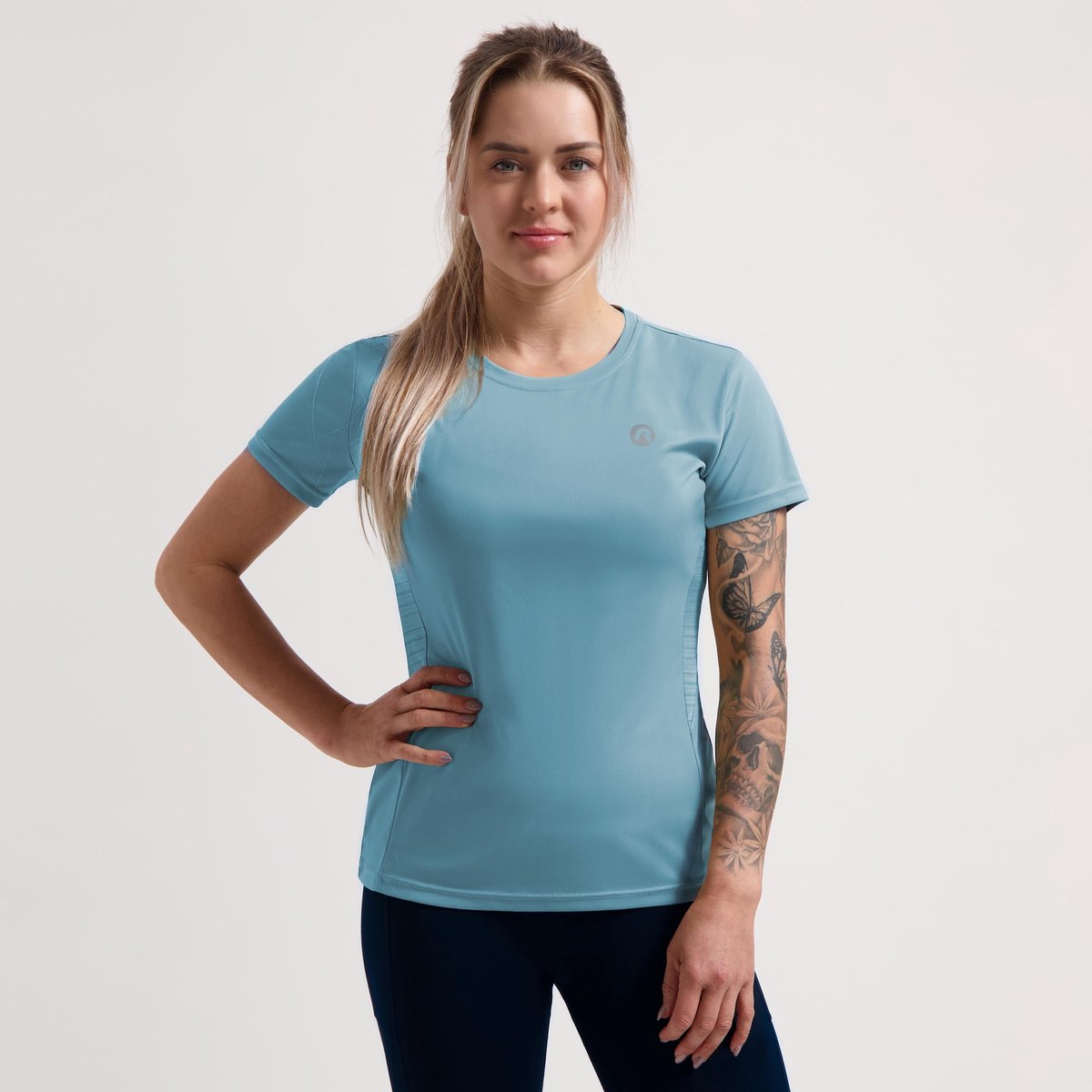 Rogelli core hardloopshirt dames - korte mouwen - blauw - xl
