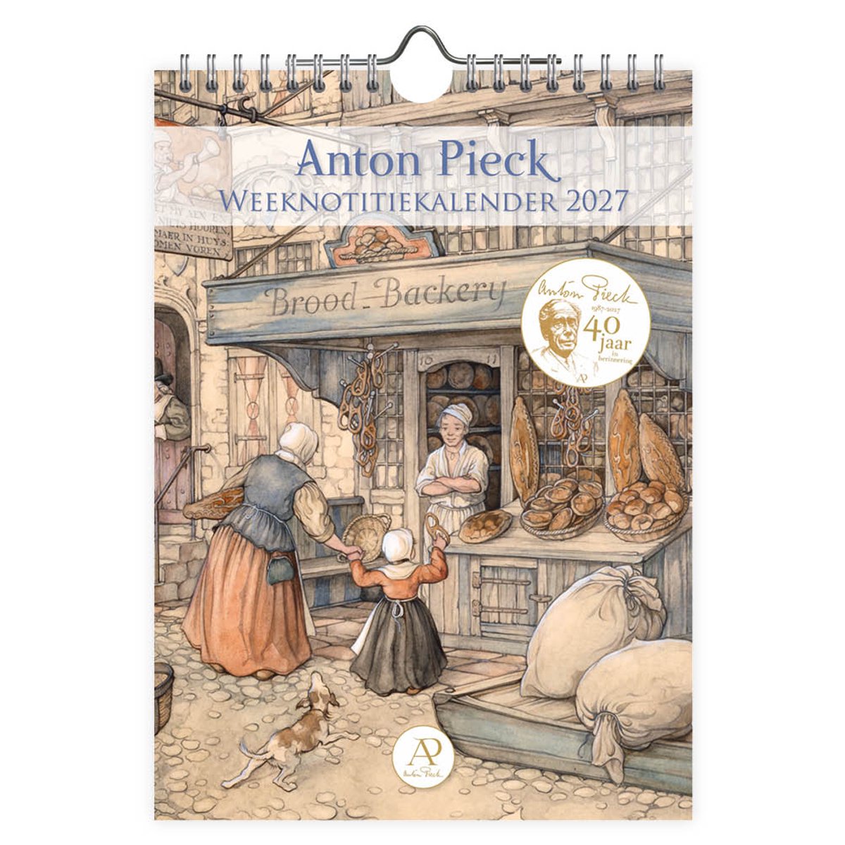 Comello anton pieck weeknotitiekalender 2027 brood backery