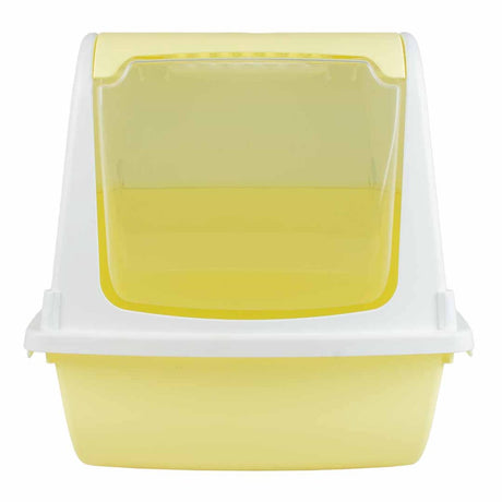 Duvo Katzentoilette Sybil mit Filter und Schaufel 57x38x38cm gelb