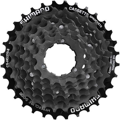 Shimano CS-HG200-7 Fahrradkassette – 7 Gänge – 12–32 Zähne – Hyperglide – Schwarz