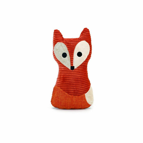 Designed by lotte vido vos - honden knuffel - hondenspeelgoed - oranje - 25,5 cm