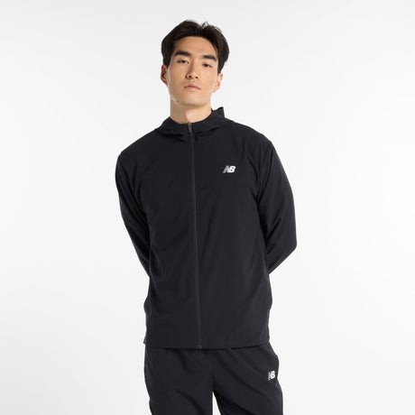 New Balance Sport Woven Jacket Herren Sportjacke - Schwarz