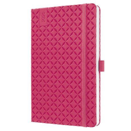 Sigel weekagenda flair 2026 - formaat a5 - fuchsia pink - hardcover - si-j6105