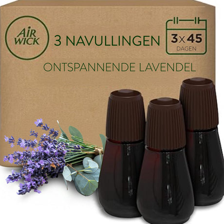 Automatischer Lufterfrischer Air Wick Essential Mist – entspannender Lavendel – 3 Nachfüllungen