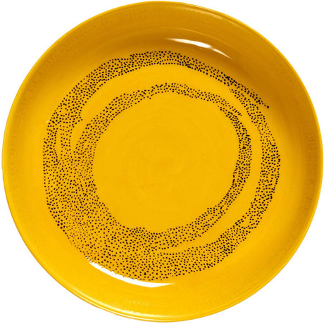 Serax - ottolenghi feast - bord - geel zwart - 22 ø - 2 stuks