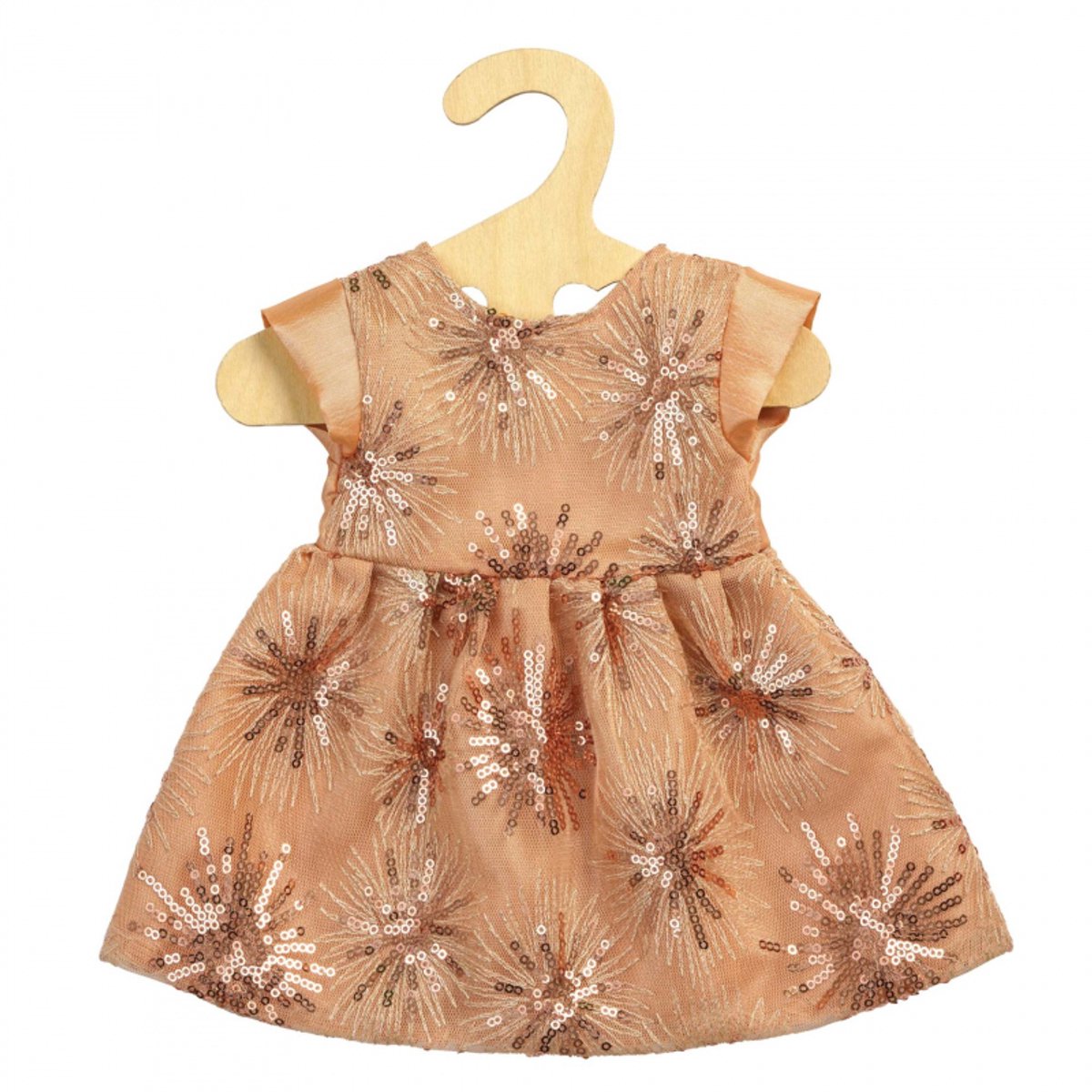 Heless Puppen Glitzerkleid Roségold, 28-35 cm