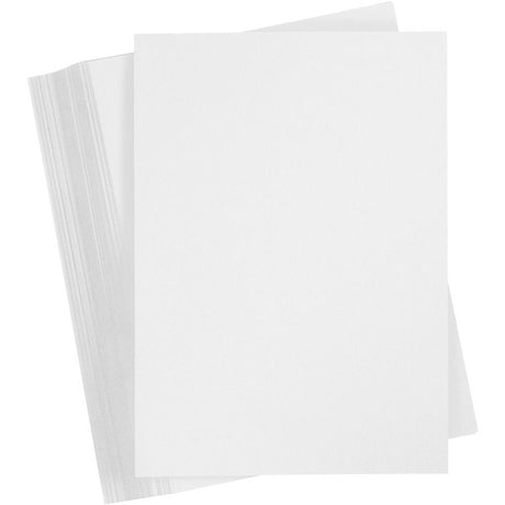 Creativ Company Farbkarton, A6, Blatt 105x148 mm, 180 gr, weiß, 100 Blatt 1 Karton