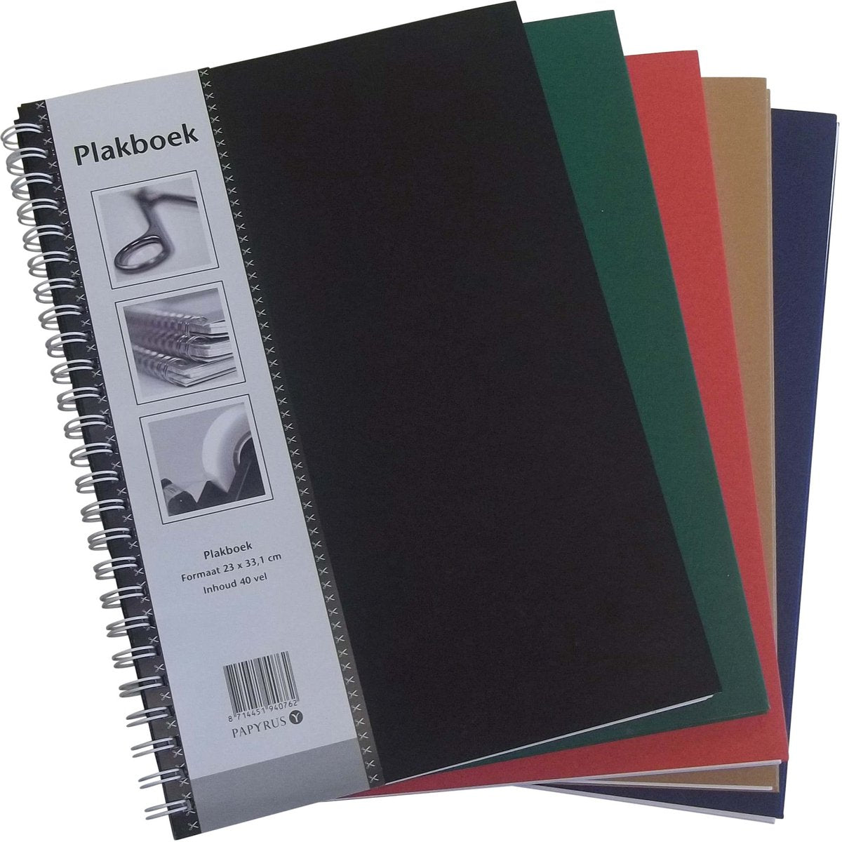 Sans-Marque-Sammelalbum ohne Marke, neutral, 230 x 330, 5 Stück, 40 Blatt
