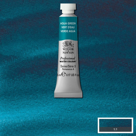 Winsor Newton w n professionelle Aquarellfarbe 5 ml | Aquagrün