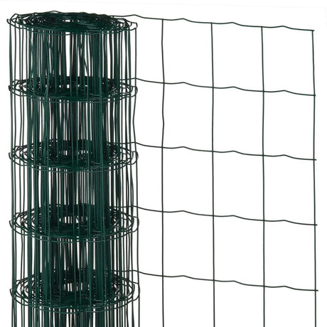 Natur – verzinktes Stahlgeflecht – 0,6 x 10 m – grün – 100 x 75 mm Maschenweite