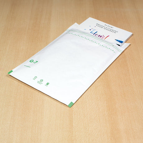 Raadhuis luchtkussenenvelop - 250x350mm - g17 - met plakstrip - wit - 100 stuks