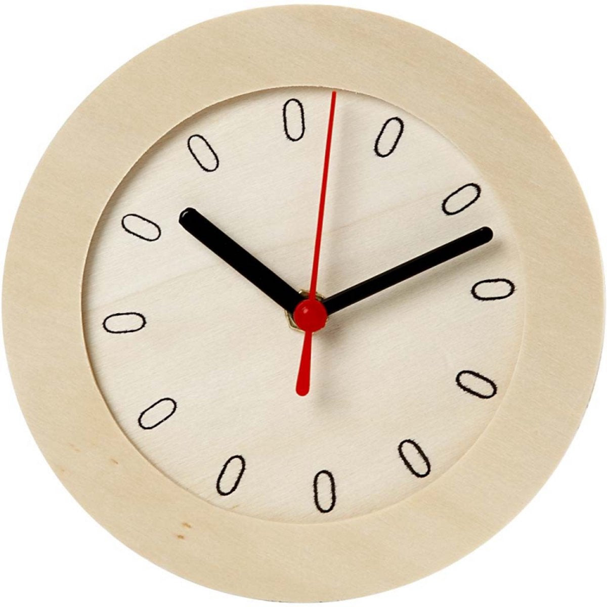 Kreativunternehmen https: www.cchobby.nl Clock-with-wooden-frame-d-15-cm-1-piece