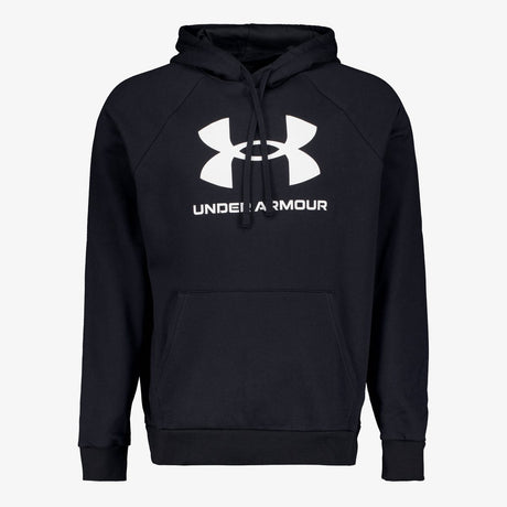 Under Armour UA Rival Fleece Logo HD-BLK Herren-Sporttrikot – Schwarz – Weiß