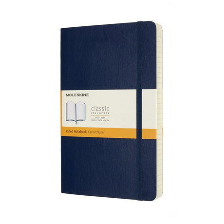 Klassisches Moleskine-Notizbuch – erweitert – groß – Softcover – liniert – Saphirblau