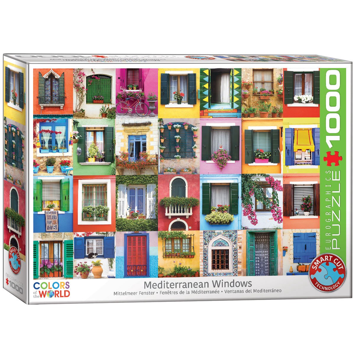 Eurographics - Mediterrane Fenster [mediterane Fenster] – 1000 Teile 68×48cm (B×H) – Puzzle