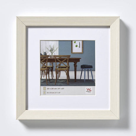 Walther Fiorito – MDF-Holzrahmen – Fotogröße 20 x 20 cm – weiß