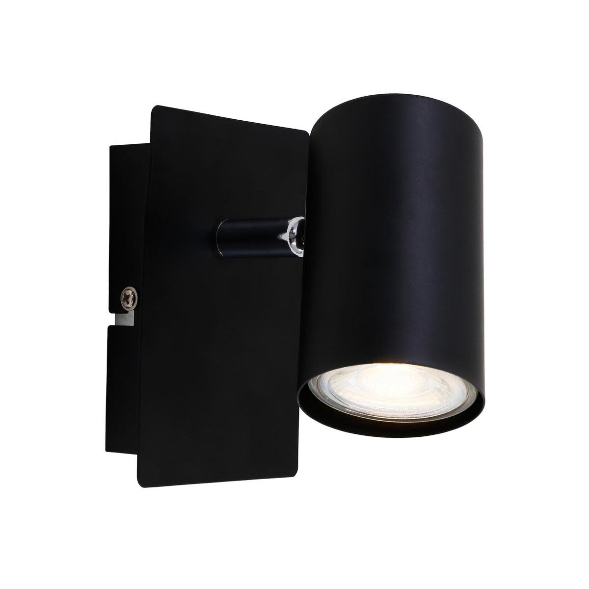 Briloner Leuchten Run - Wandleuchte - Deckenspot - 1 Licht - GU10 - max. 40 Watt - schwarz