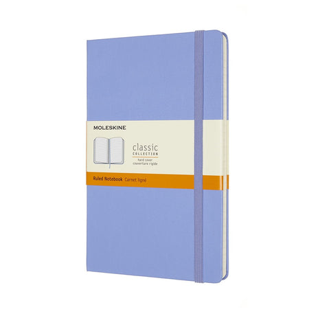 Klassisches Moleskine-Notizbuch – groß – Hardcover – liniert – Hortensienblau