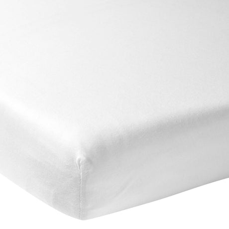 Meyco Baby Uni Spannbettlaken Beistellbett – weiß – 50 x 90 cm