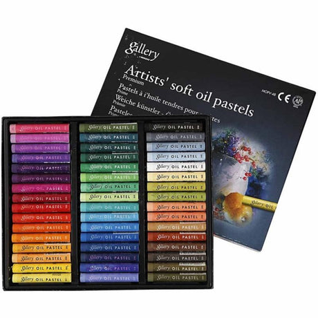 Mungyo Gallery Ölpastell Premium, L: 7 cm, Stärke 10 mm, verschiedene Farben, 48 Stück 1 Box
