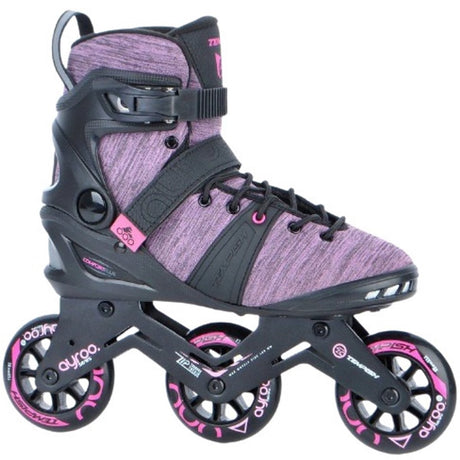 Tempish Ayroo 3x90 Damen Inline-Skates – 3 Rollen 90 mm – Fitness-Speed-Inline-Skates – Schwarz Pink – Größe 41
