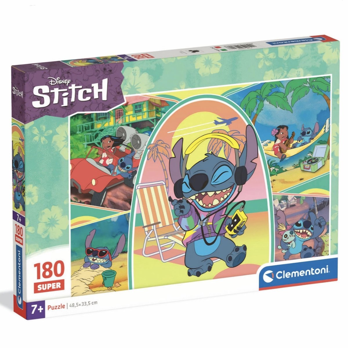 Clementoni – Kinderpuzzle – 180 Teile – Super Stitch 2025 – Puzzle ab 7 Jahren