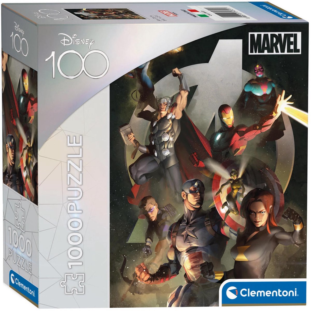 Clementoni Puzzle Disney 100 Jahre – Rächer, 1000 Teile.