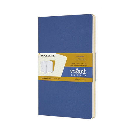 Moleskine Volant-Notizbücher – groß – liniert – blau-gelb