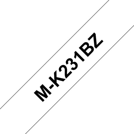 Brother mk-231bz – 12 mm – Schwarz auf Weiß für PT-55PT PT-65-75-80 BB4