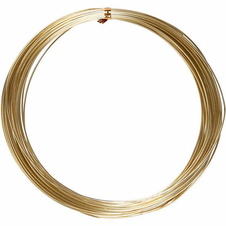 Creativ Company Aludraht, rund, Stärke 1 mm, gold, 16 m 1 Rolle