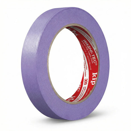 Kip 309 – washi-tec zartes Abdeckband – Flieder – 18 mm x 50 m – leicht klebendes Klebeband aus flexiblem Spezialpapier für anspruchsvolle Malerarbeiten im Innenbereich – ideal für empfindliche Oberflächen und frisch getrocknete Lacke