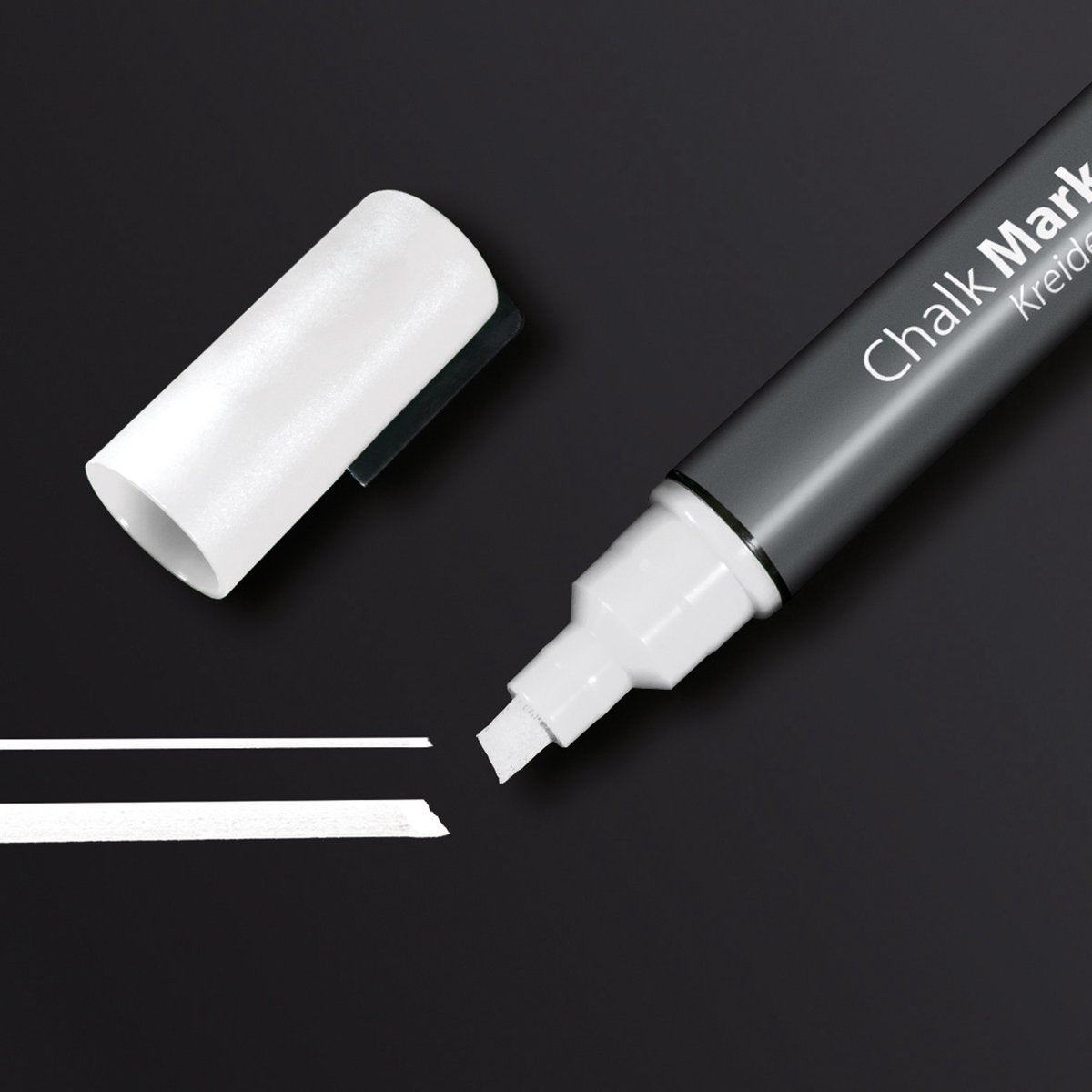 Sigel krijtstift - beitelpunt - 1-5 mm - wit - si-ba181