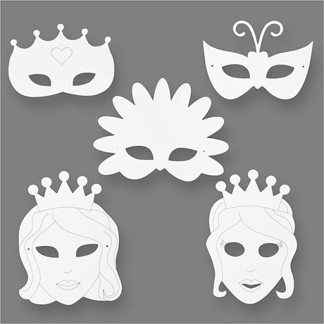 Creotime https: www.cchobby.nl Märchenmasken-h-13-5-25-cm-w-17-25-cm-230-gr-white-16-piece-1-box