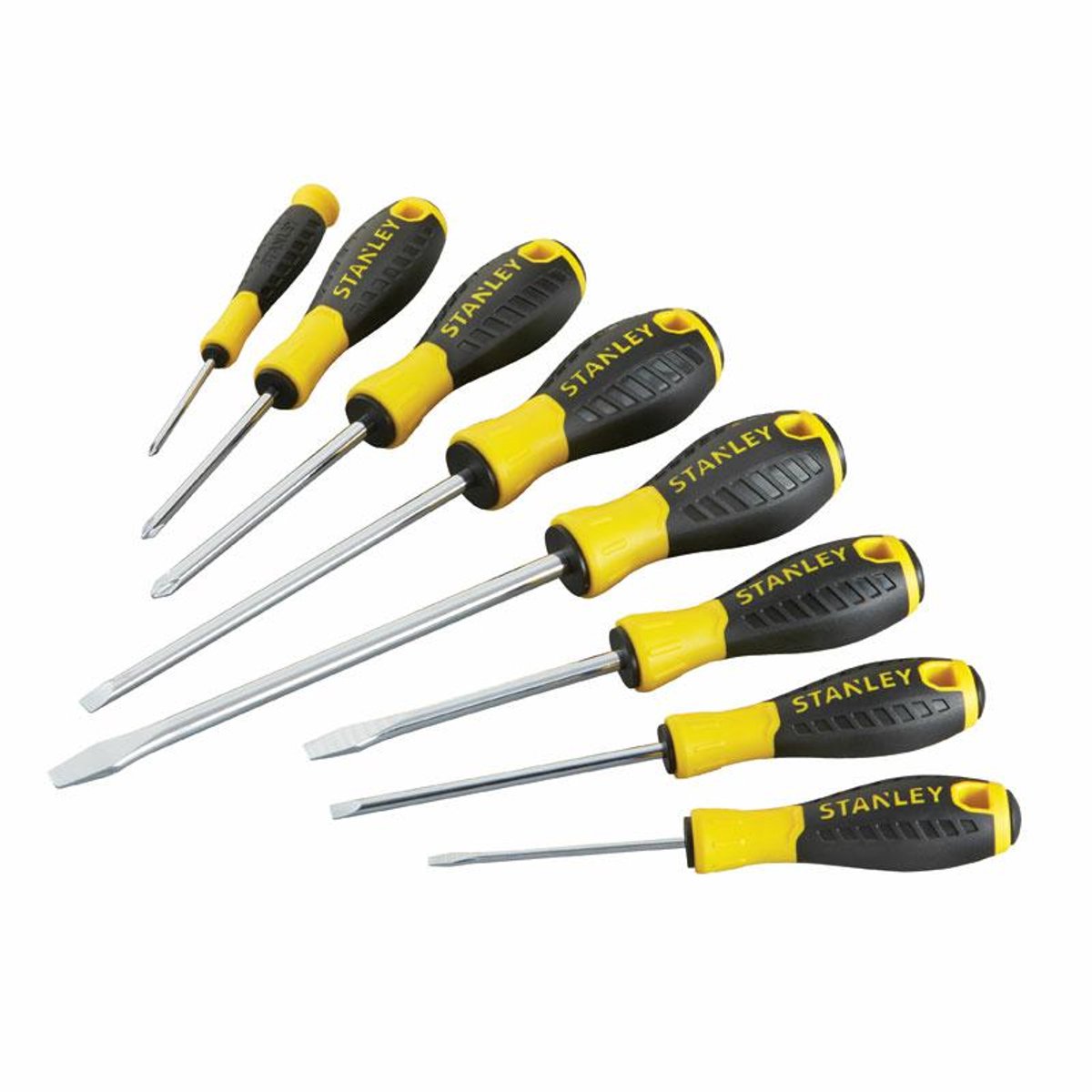 Stanley Essential – Schraubendreher-Set – 8-teilig – Stahl – ergonomischer Griff