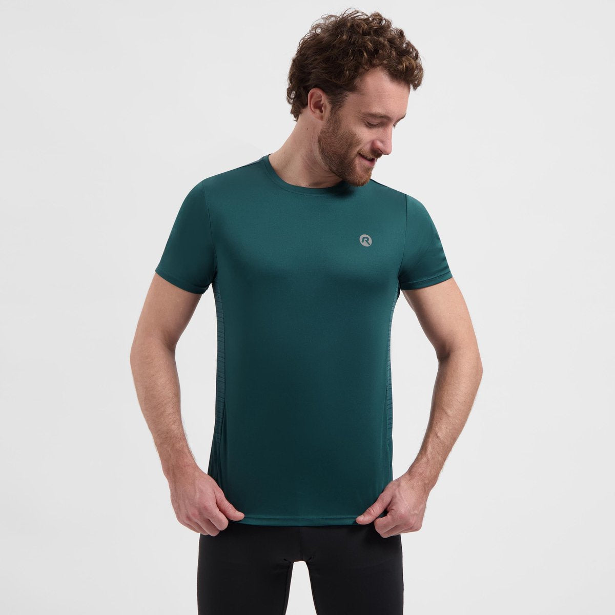 Rogelli core hardloopshirt heren - korte mouwen - teal - xxl