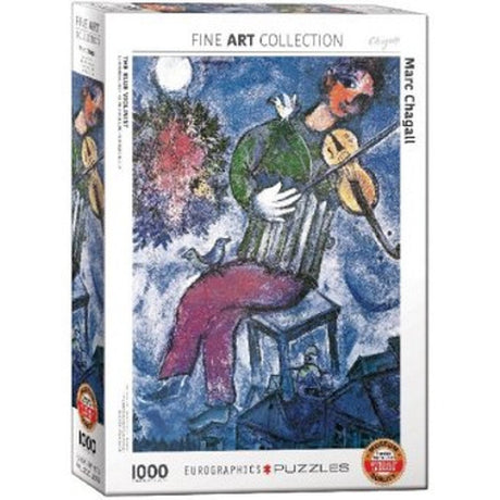 Eurographics – Der blaue Geiger [le violoniste bleu] – Marc Chagall – 1000 Teile 48 × 68 cm (B × H) – Kunstpuzzle