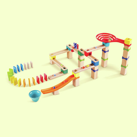 Hape Kugelbahn-Set aus Holz – 81-teilig.