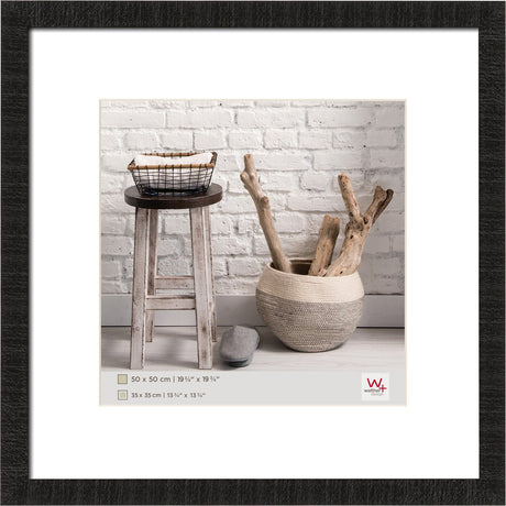 Walther Home - Holzrahmen - Fotogröße 50x50 cm - Schwarz