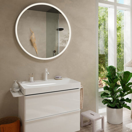 Hansgrohe tecturis s – Waschtischarmatur – Einhebelbedienung – Kaltstart energiesparend – mit Ablaufgarnitur – Größe 110 mm – Chrom